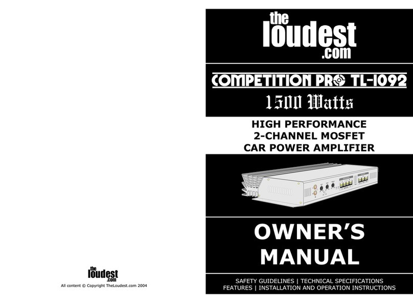 TheLoudest.com Competition Pro TL-1092 User manual