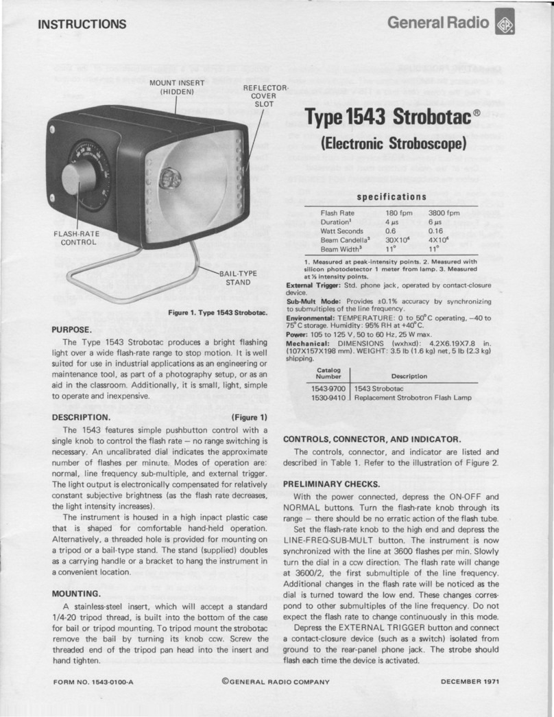 GENERAL RADIO COMPANY 1543 Strobotac instructions GENERAL RADIO COMPANY 1543 Strobotac instructions