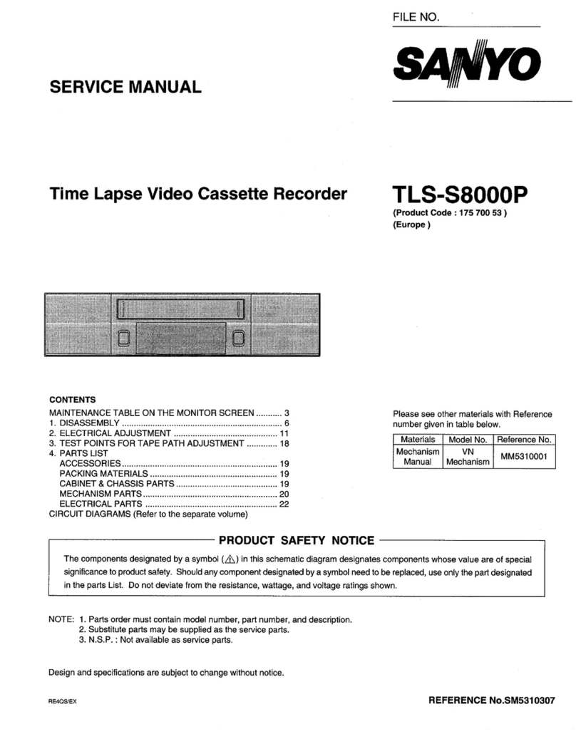 Sanyo TLS-S8000P User manual Sanyo TLS-S8000P User manual