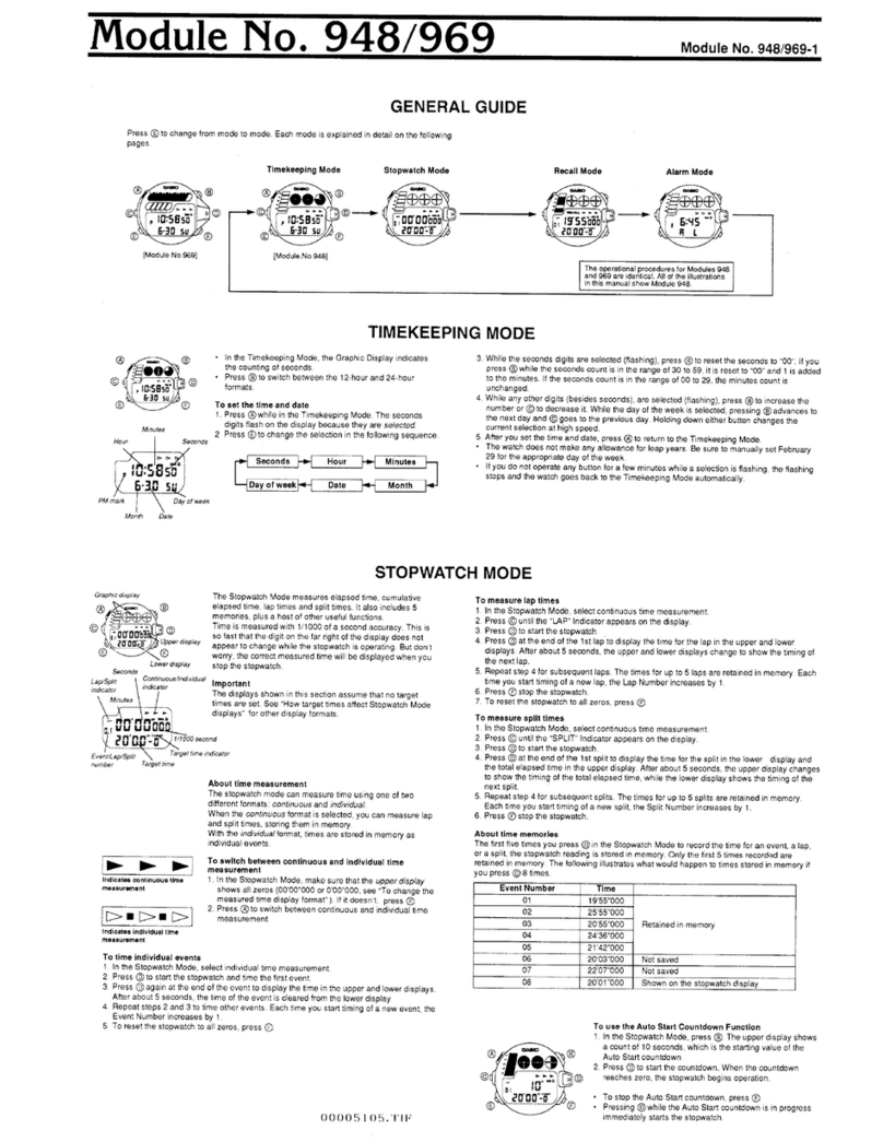 Casio 948 Configuration guide