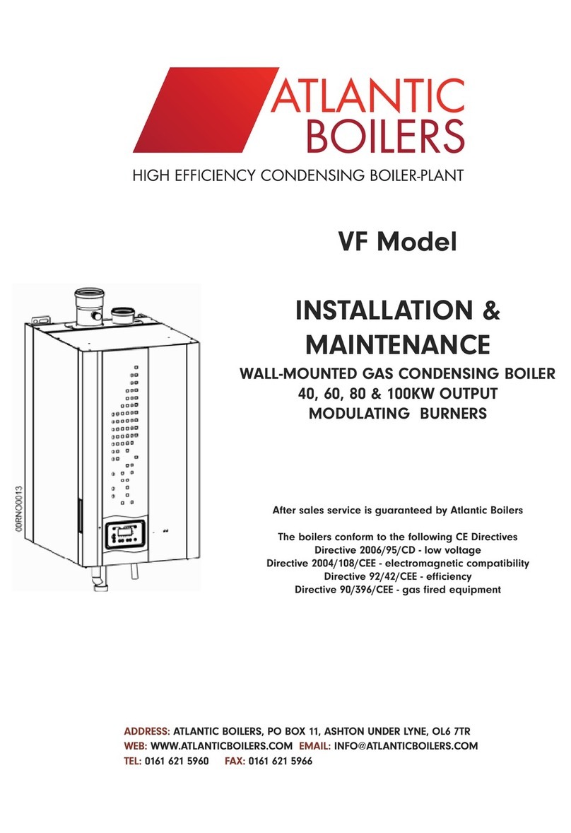 Atlantic Boilers VF 40 Maintenance and service guide