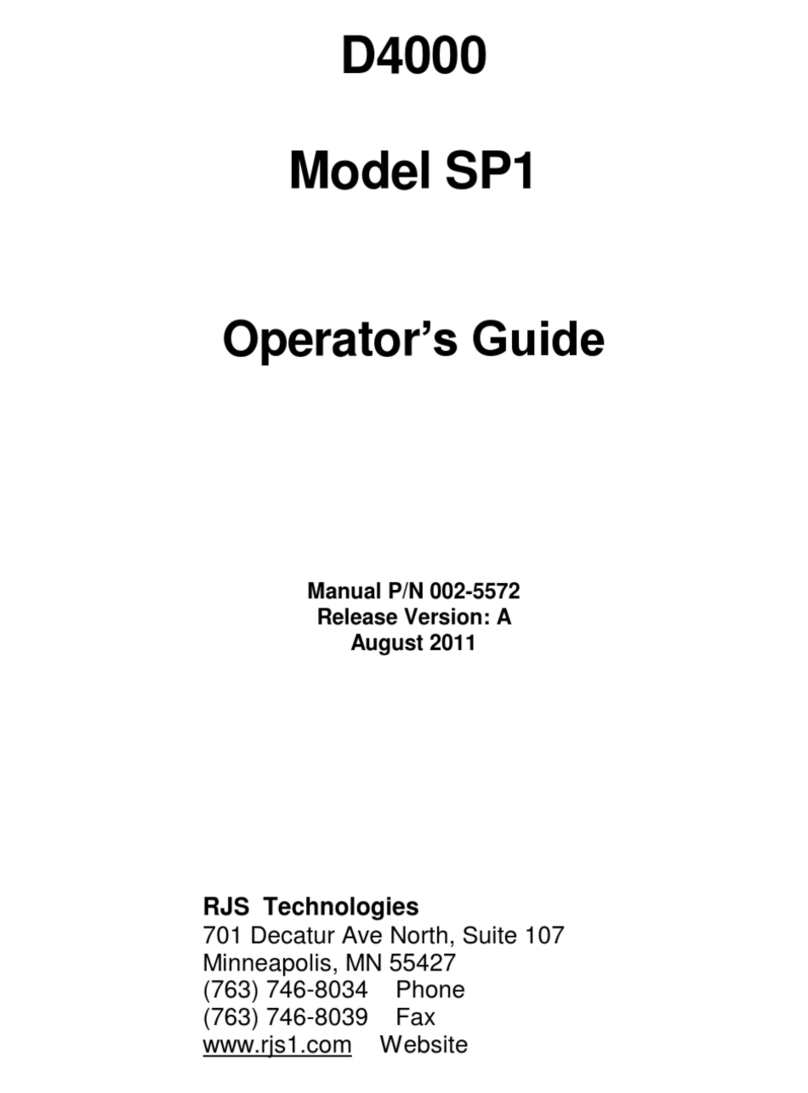 RJS D4000 SP1 Manual