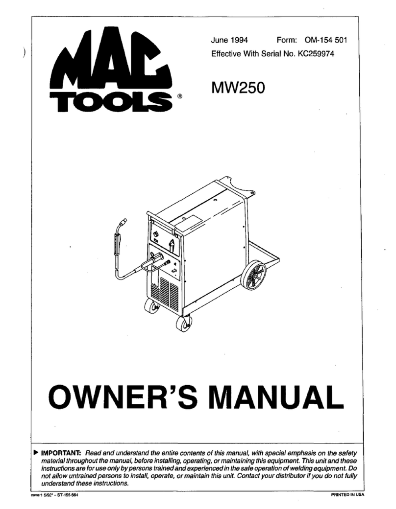 MAC TOOLS MW250 User manual