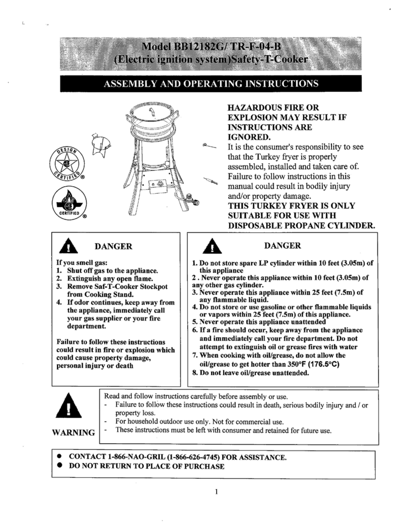Test Rite BB12182G Assembly and operating instructions