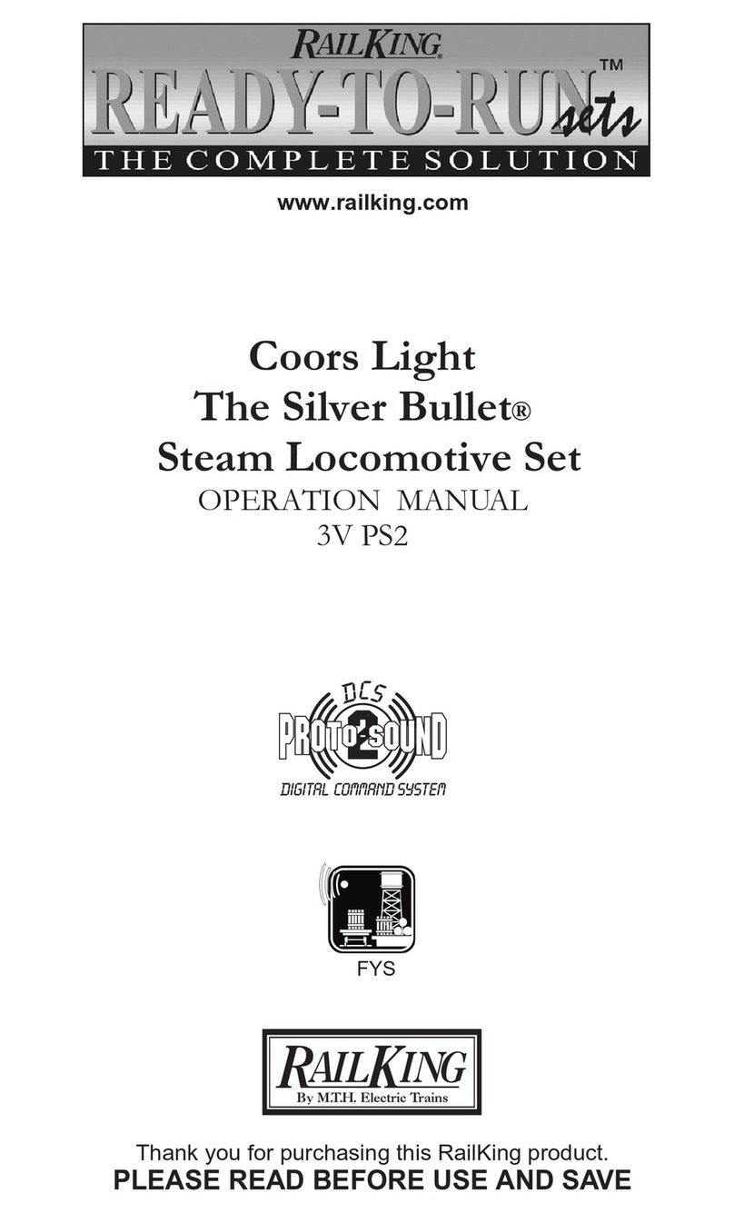 Rail King The Silver Bullet 3V PS2 Operation manual