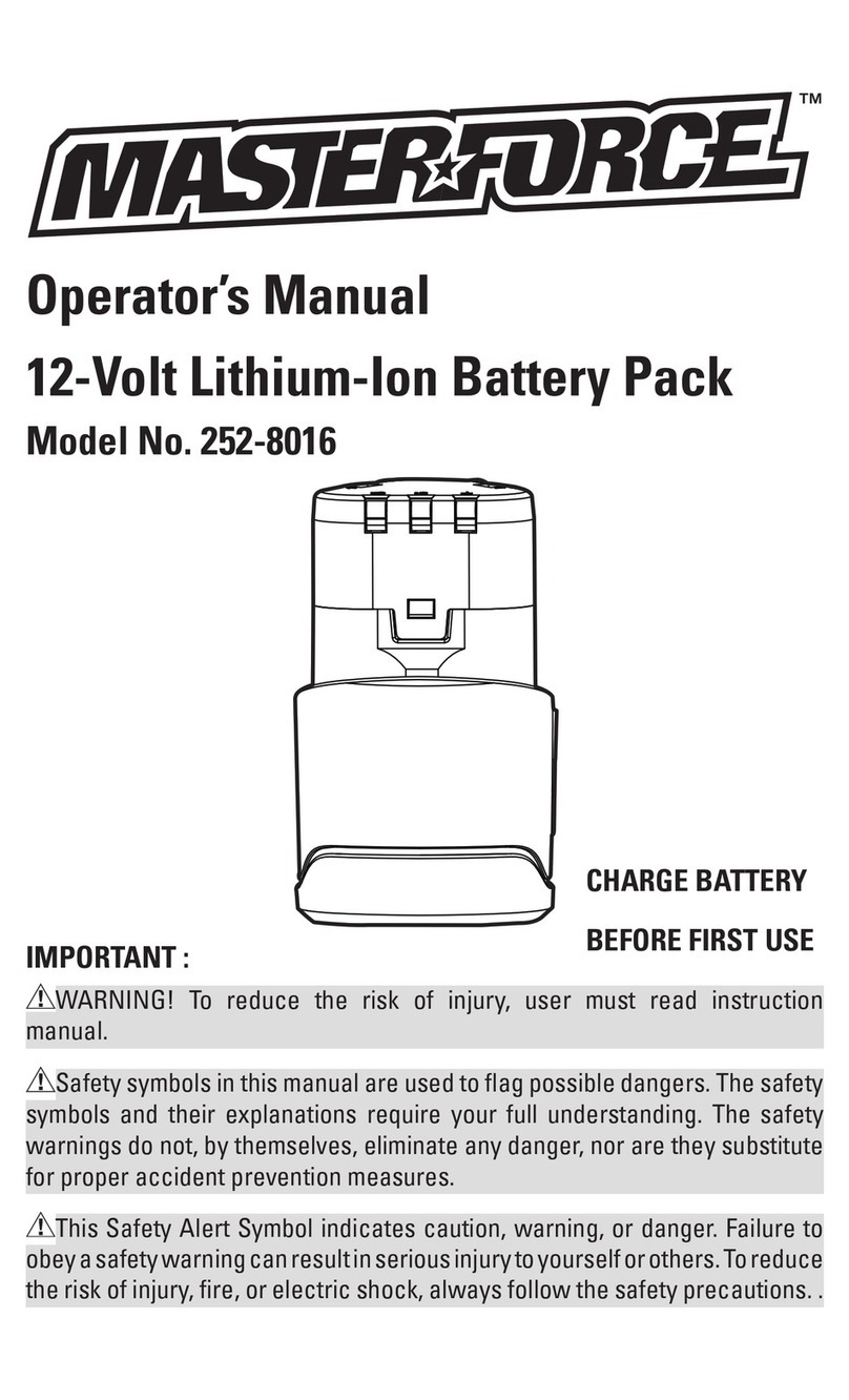 Master Forge 252-8016 Operator's manual