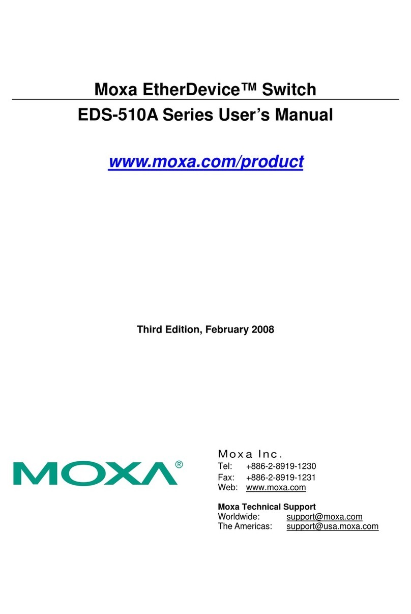 Moxa Technologies EtherDevice EDS-510A Series User manual Moxa Technologies EtherDevice EDS-510A Series User manual