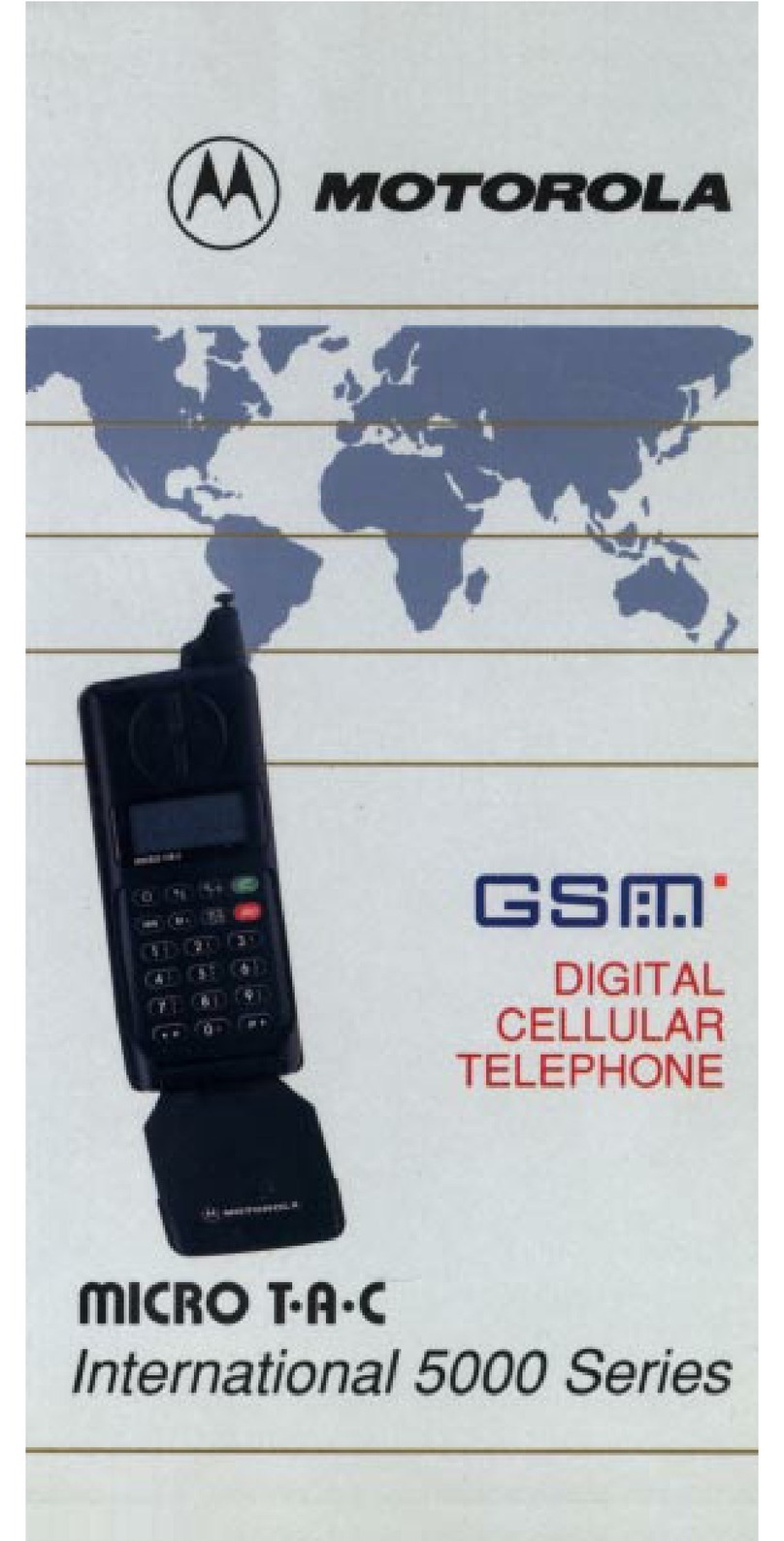 Motorola Micro T-A-C International 5000 Series User manual
