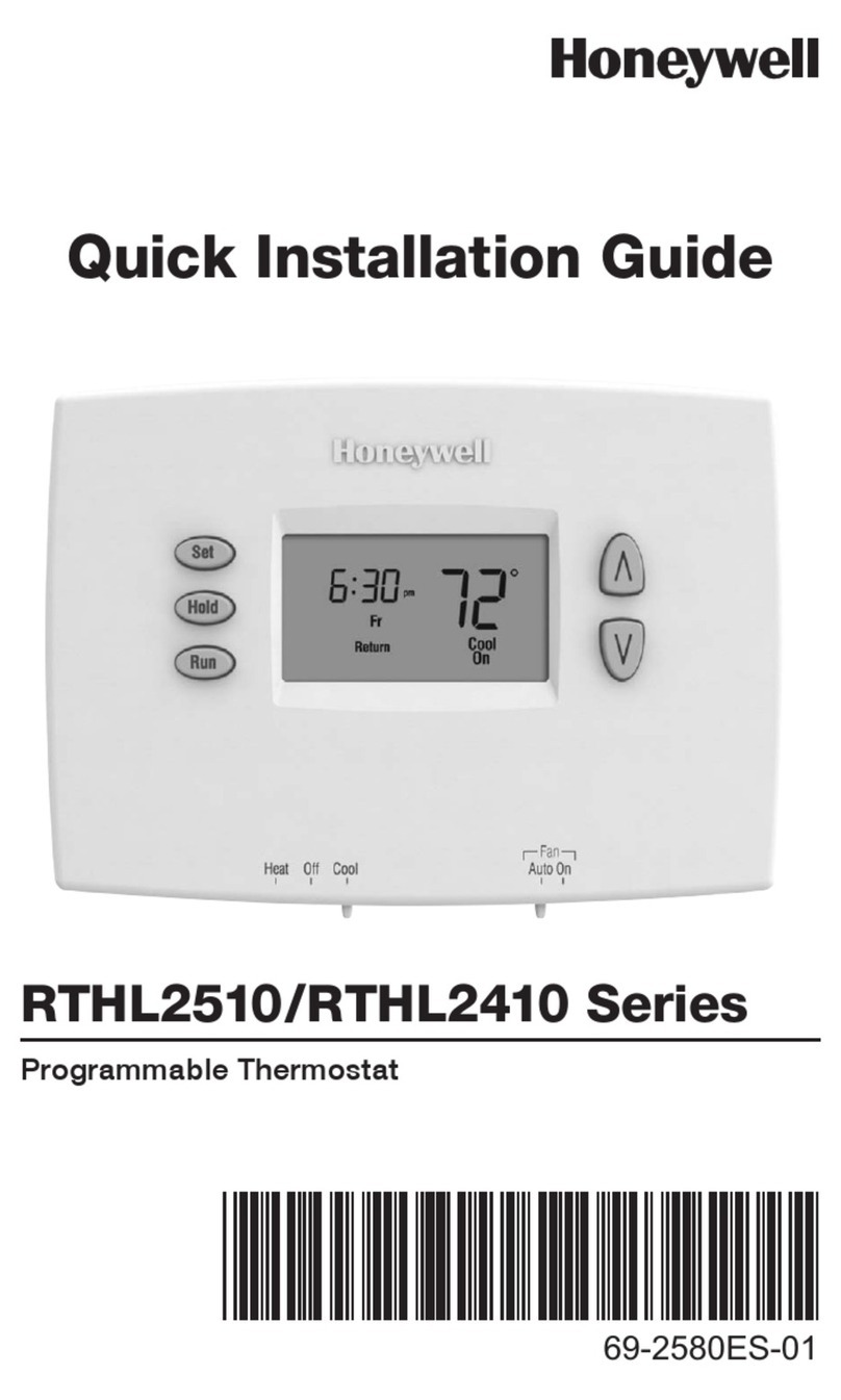 Honeywell RTHL2510 series User manual