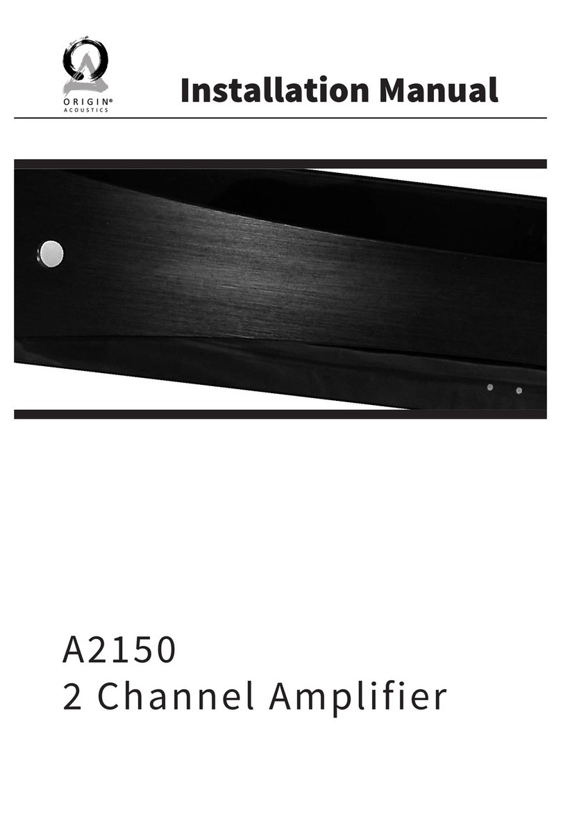 Origin A2150 installation manual