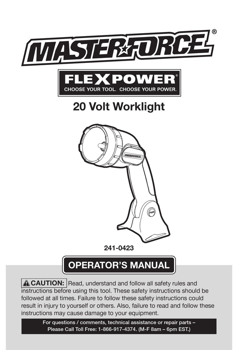 MasterForce FLEXPOWER User manual