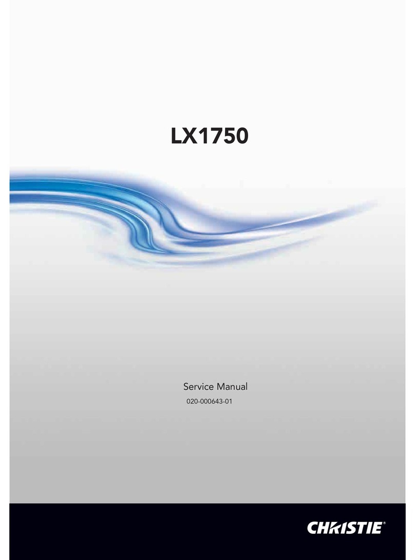 Christie LX1750C Service manual