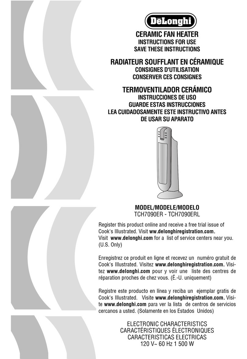 DèLonghi TCH7090ER Instructions for use