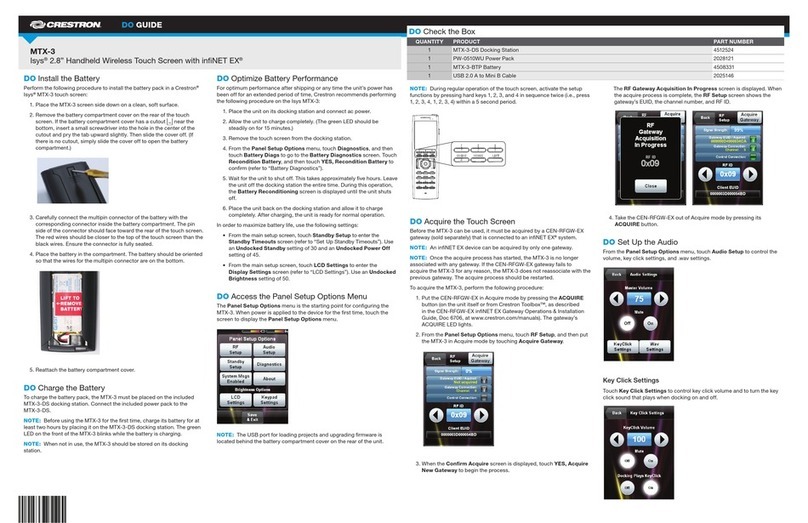Crestron MTX-3 Do guide
