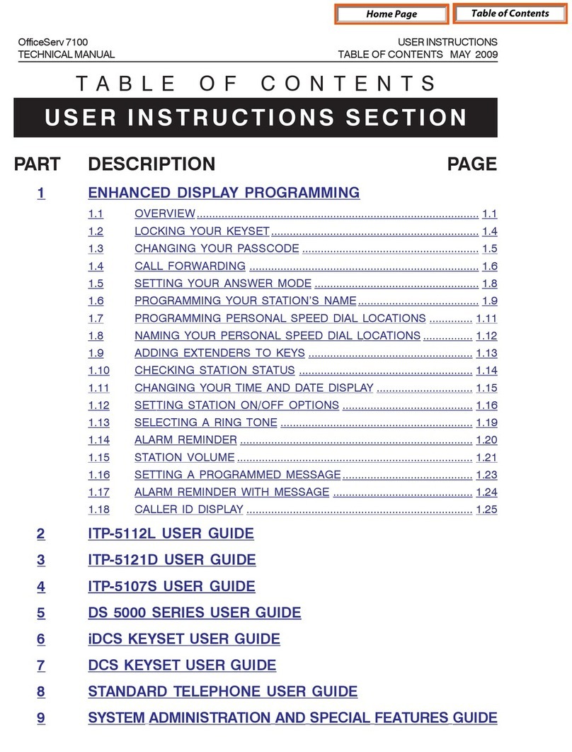 Samsung OfficeServ ITP-5112L User manual