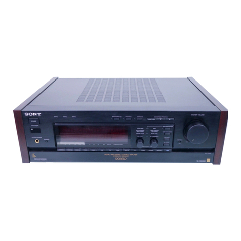 Sony TA-E1000ESD User manual Sony TA-E1000ESD User manual