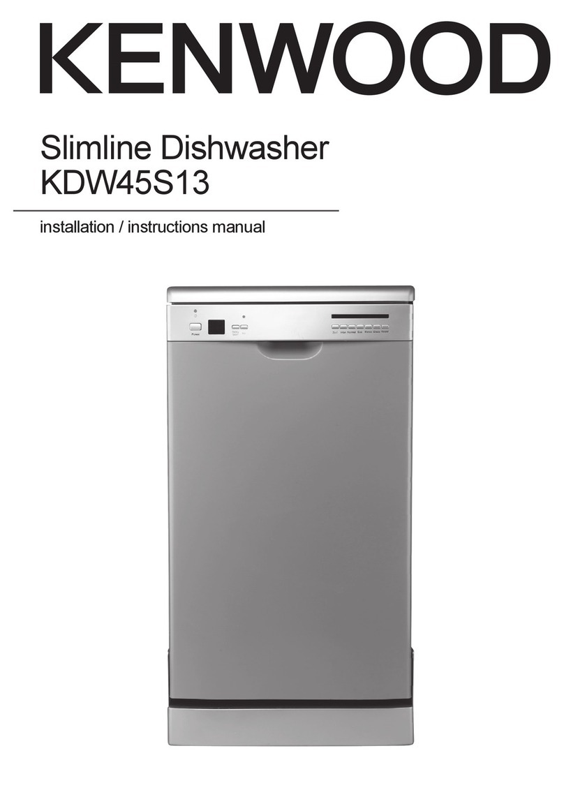 Kenwood KDW45S13 Installation instructions manual