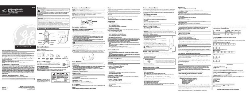 GE 27928 User manual