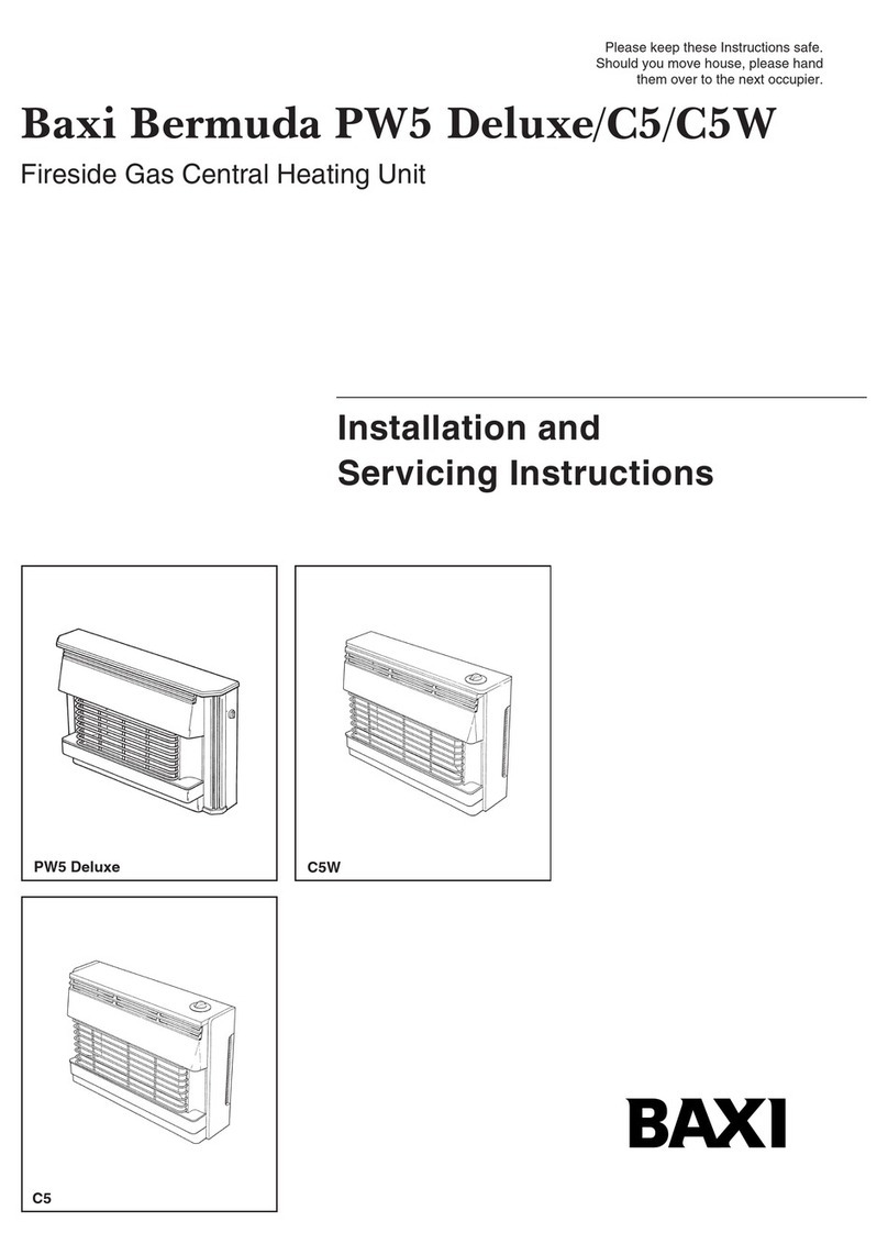 Baxi Bermuda PW5 Deluxe User guide