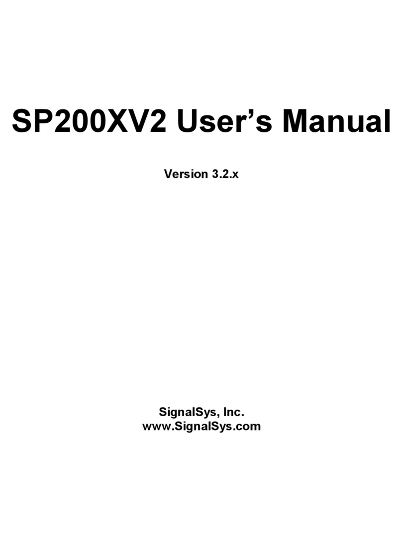 SignalSys SP200XV2 user guide
