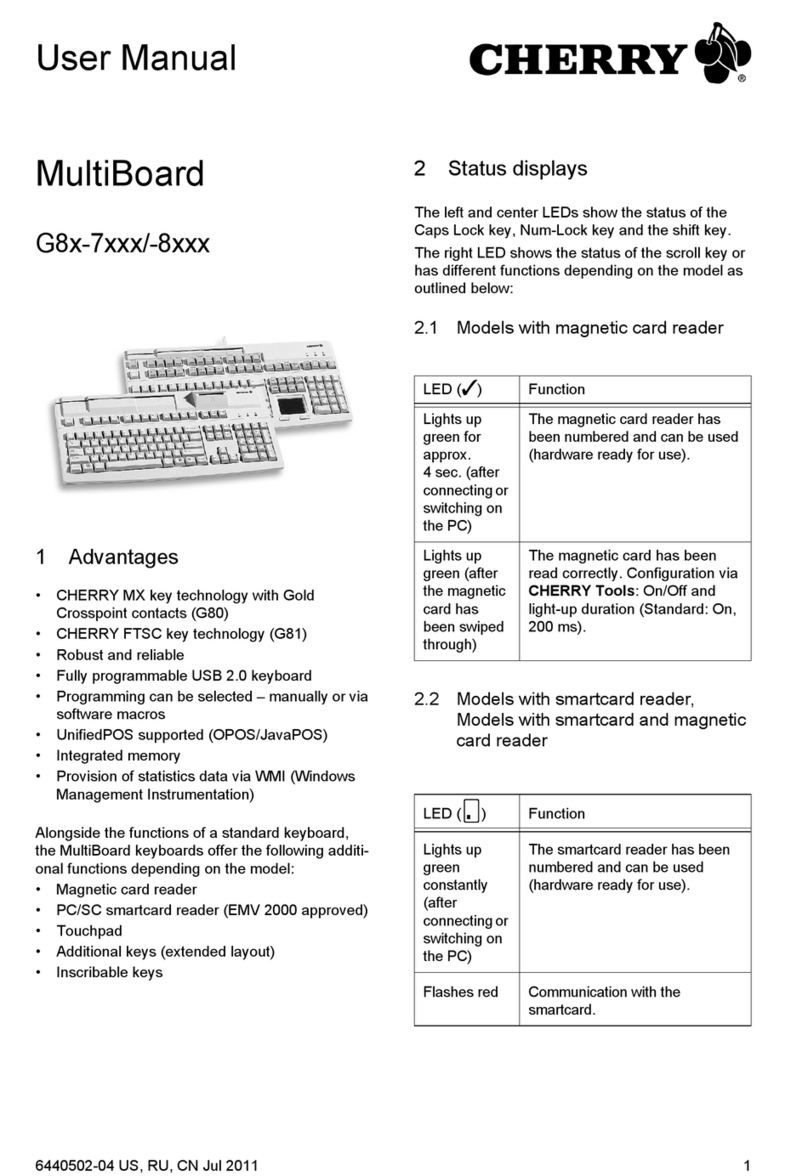 Cherry Multiboard G8 series user manual