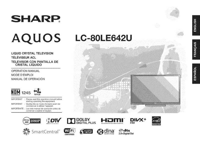 Sharp Aquos LC-80LE642U User manual