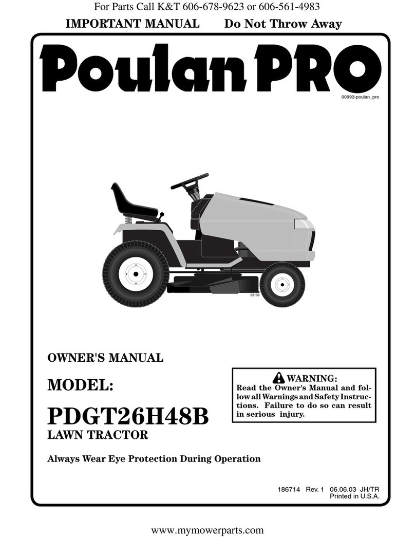 Poulan Pro PDGT26H48B User manual