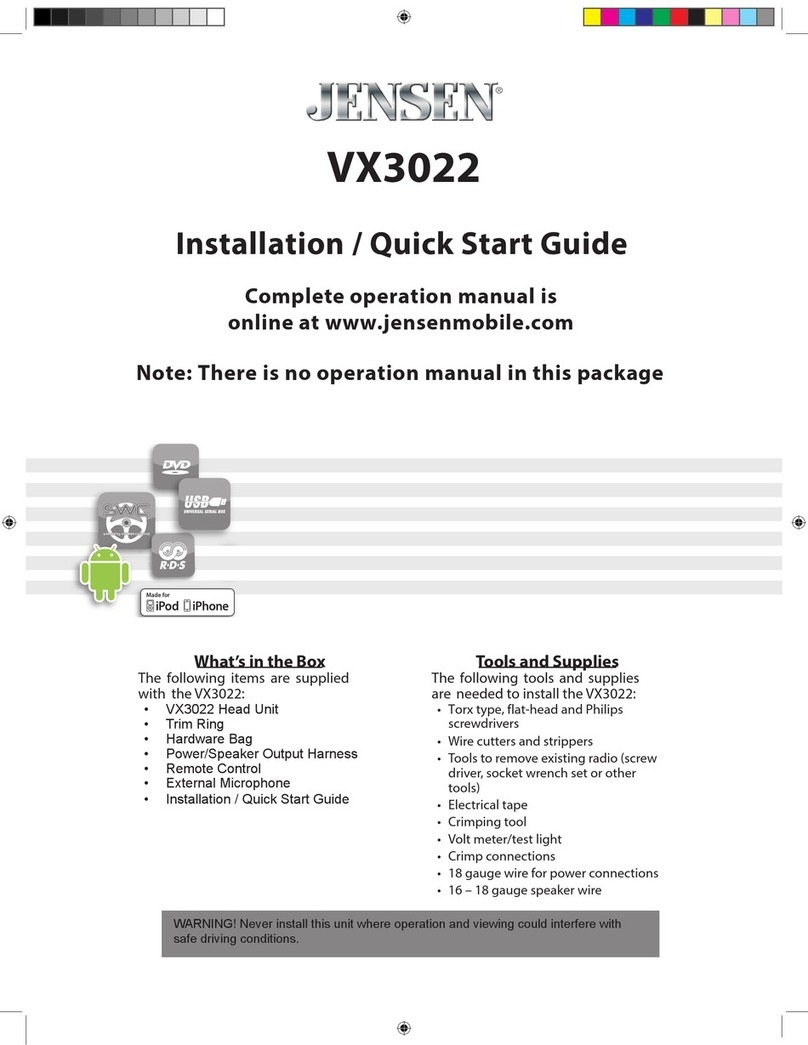 Jensen VX3022 Datasheet