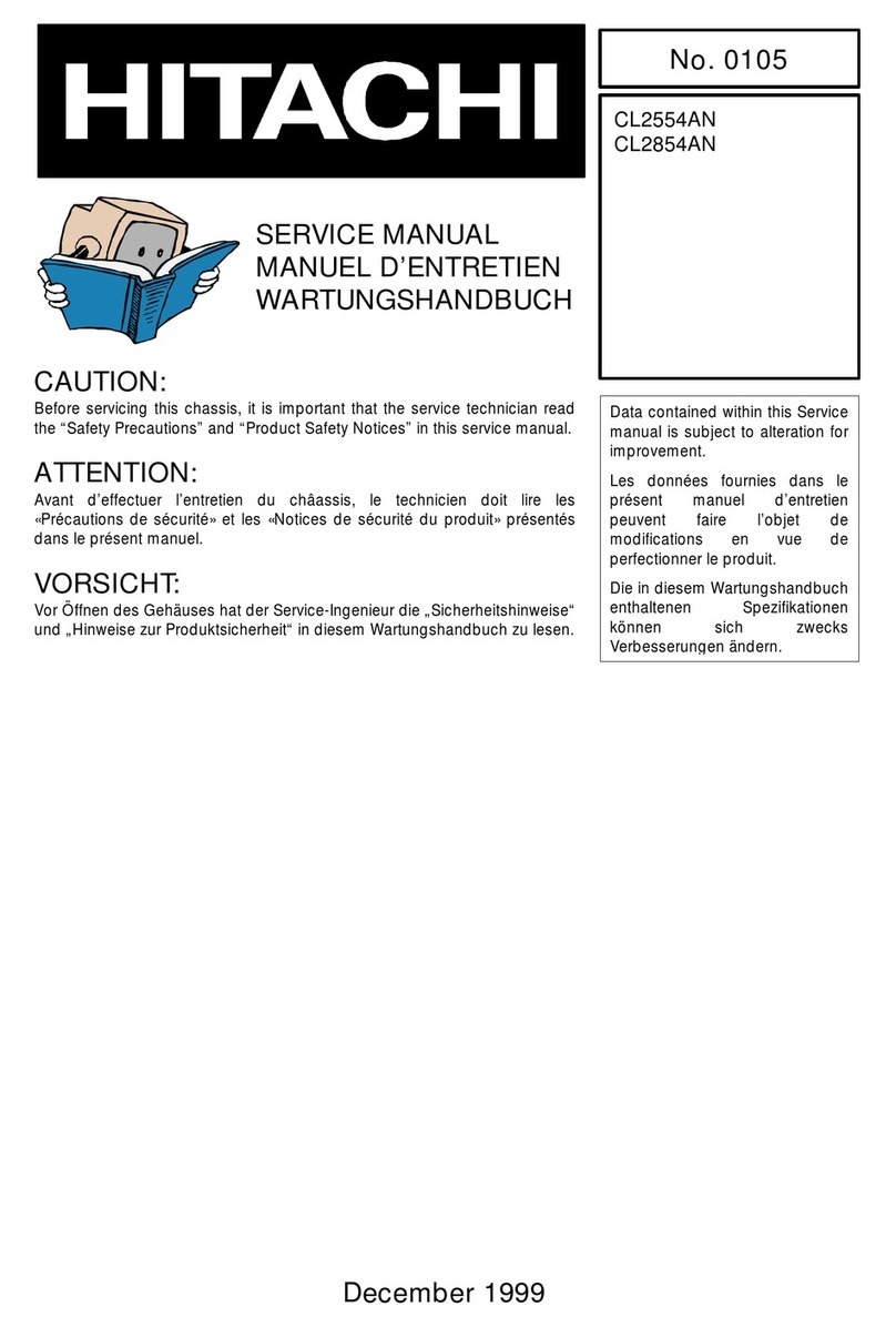 Hitachi CL2554AN Service manual