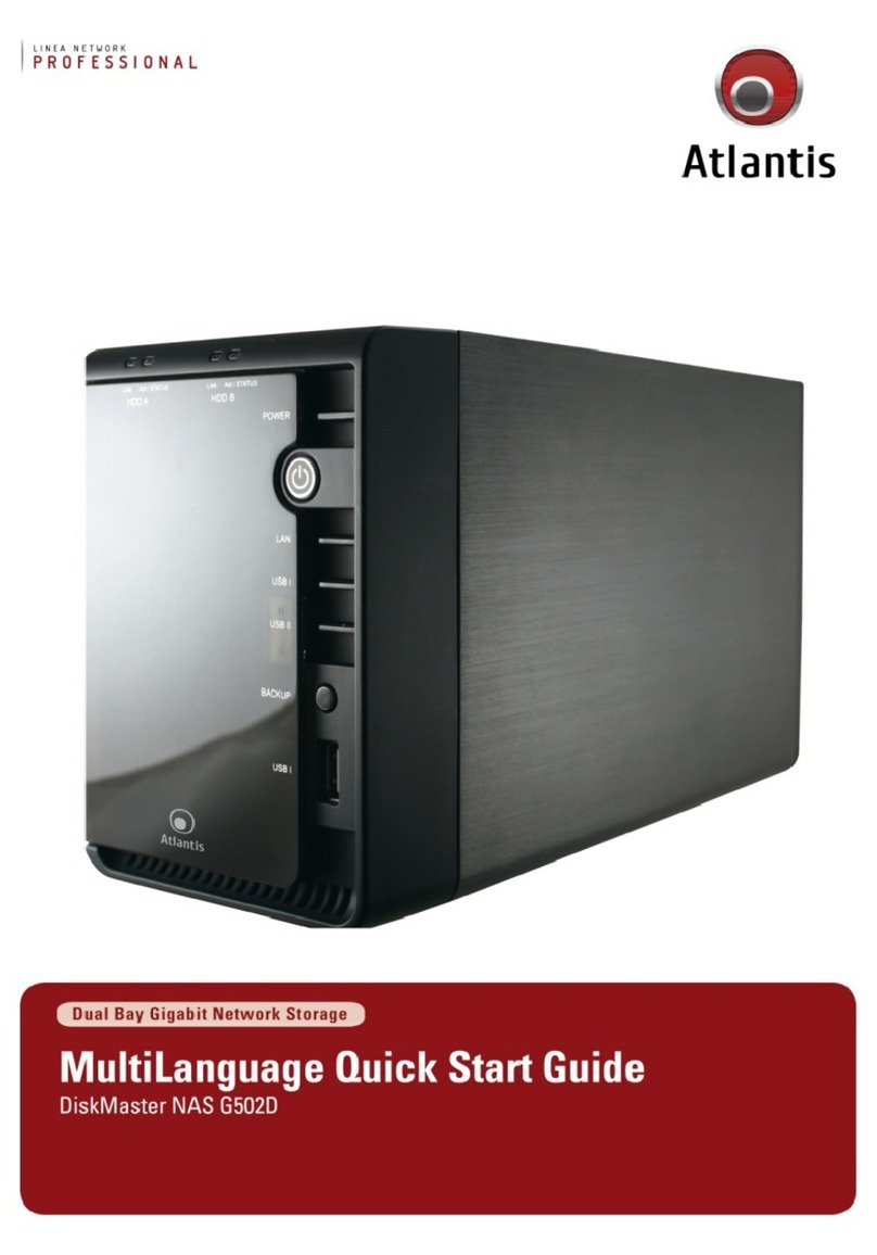 Atlantis DiskMaster NAS G502D User manual