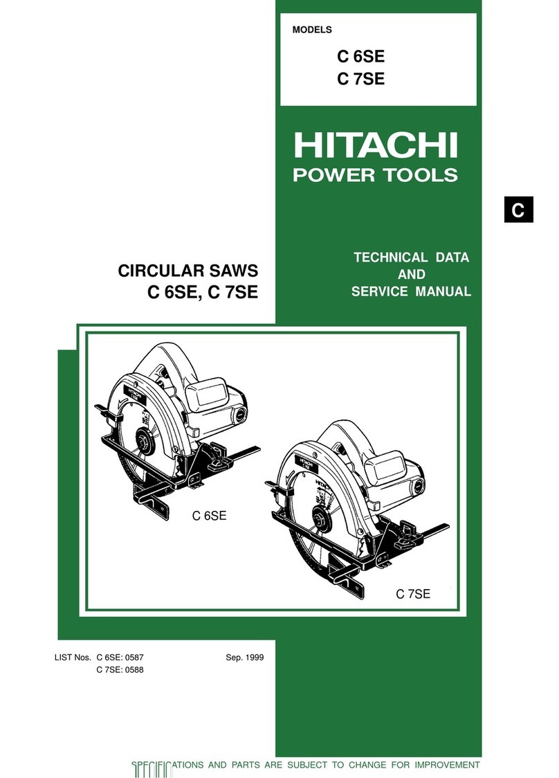 Hitachi C 6SE Technical data and service manual