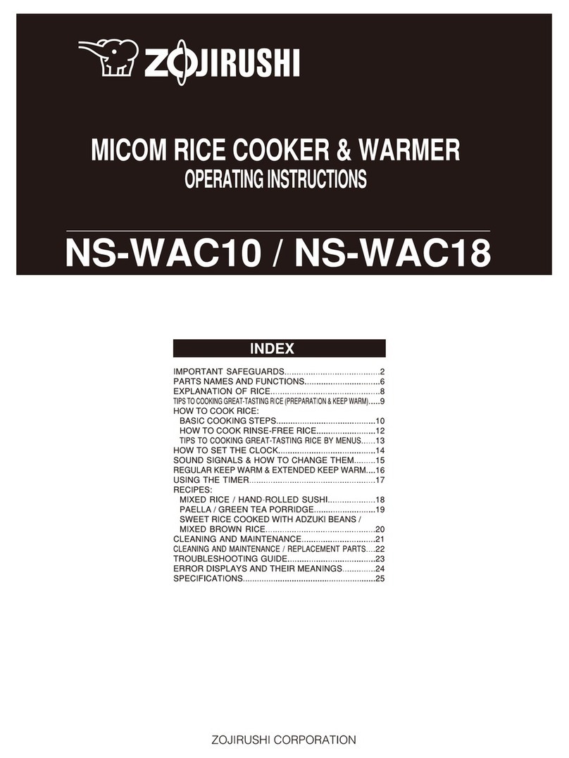 Zojirushi NS-WAC10 User manual Zojirushi NS-WAC10 User manual