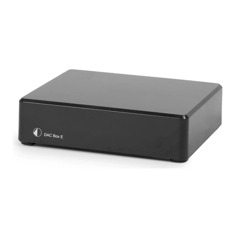 Box-Design Pro-Ject Phono Box E User manual