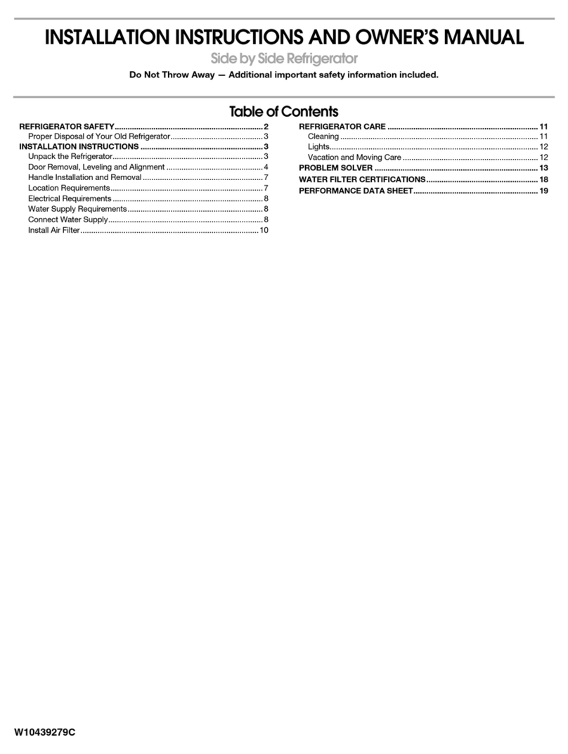 Whirlpool WRL 767 SIAM 5 Quick start guide