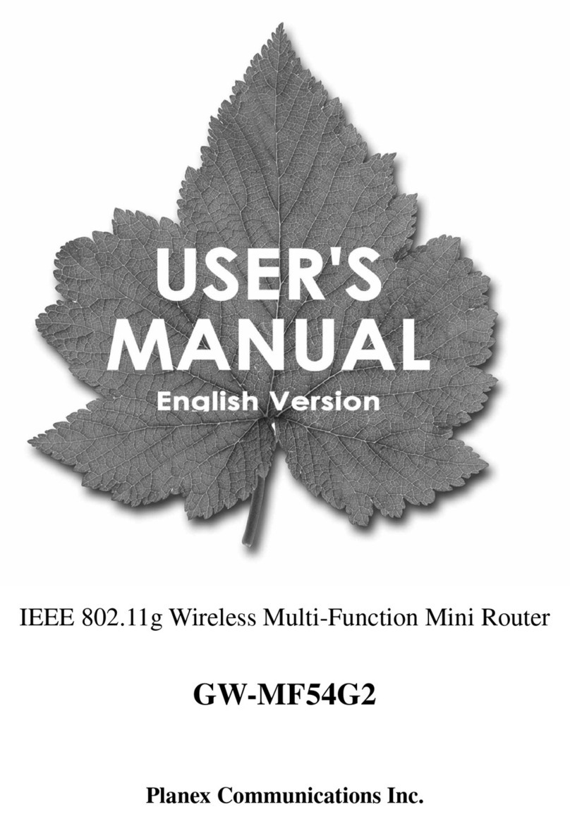 Planex GW-MF54G2 User manual Planex GW-MF54G2 User manual