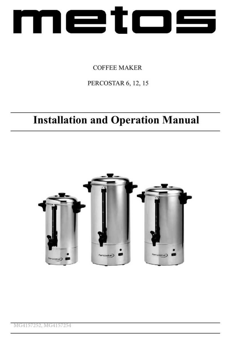 Metos PERCOSTAR 6 User manual