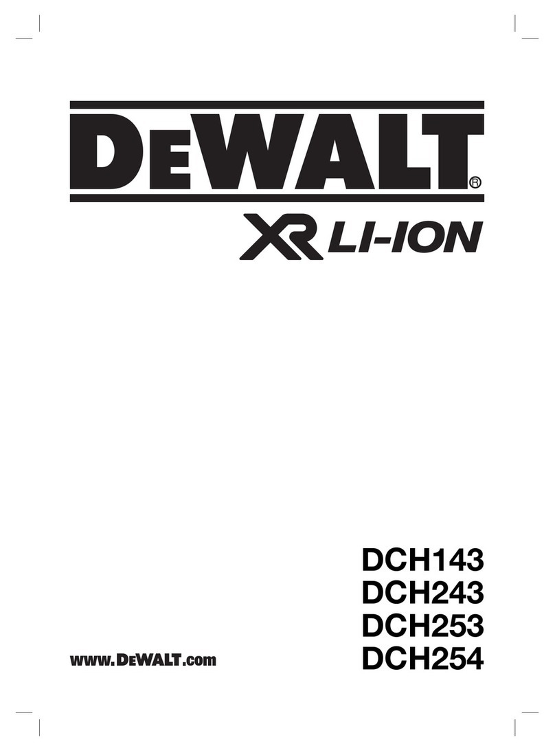 DeWalt DCH143 User manual