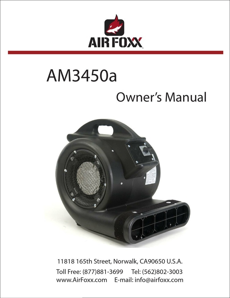 AIR FOXX AM3450a owner's manual