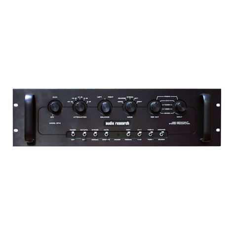 Audio Research SP14 User manual