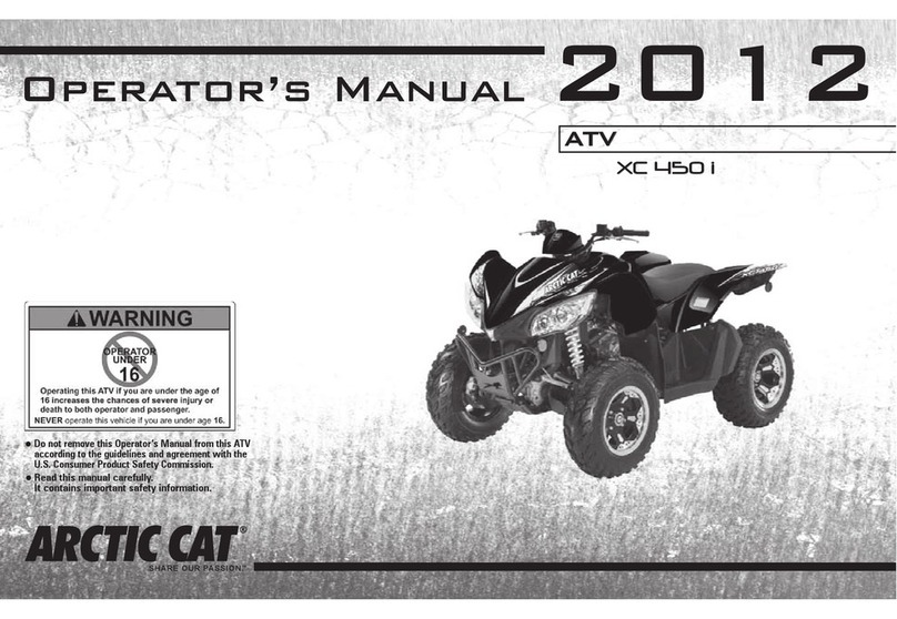 Arctic Cat 2012 XC 4501 Operator's manual