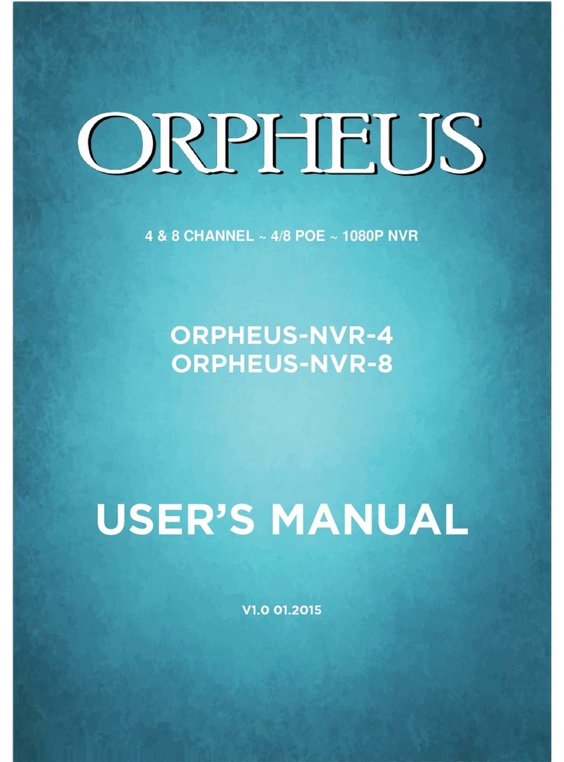 ORPHEUS ORPHEUS-NVR-4 user manual