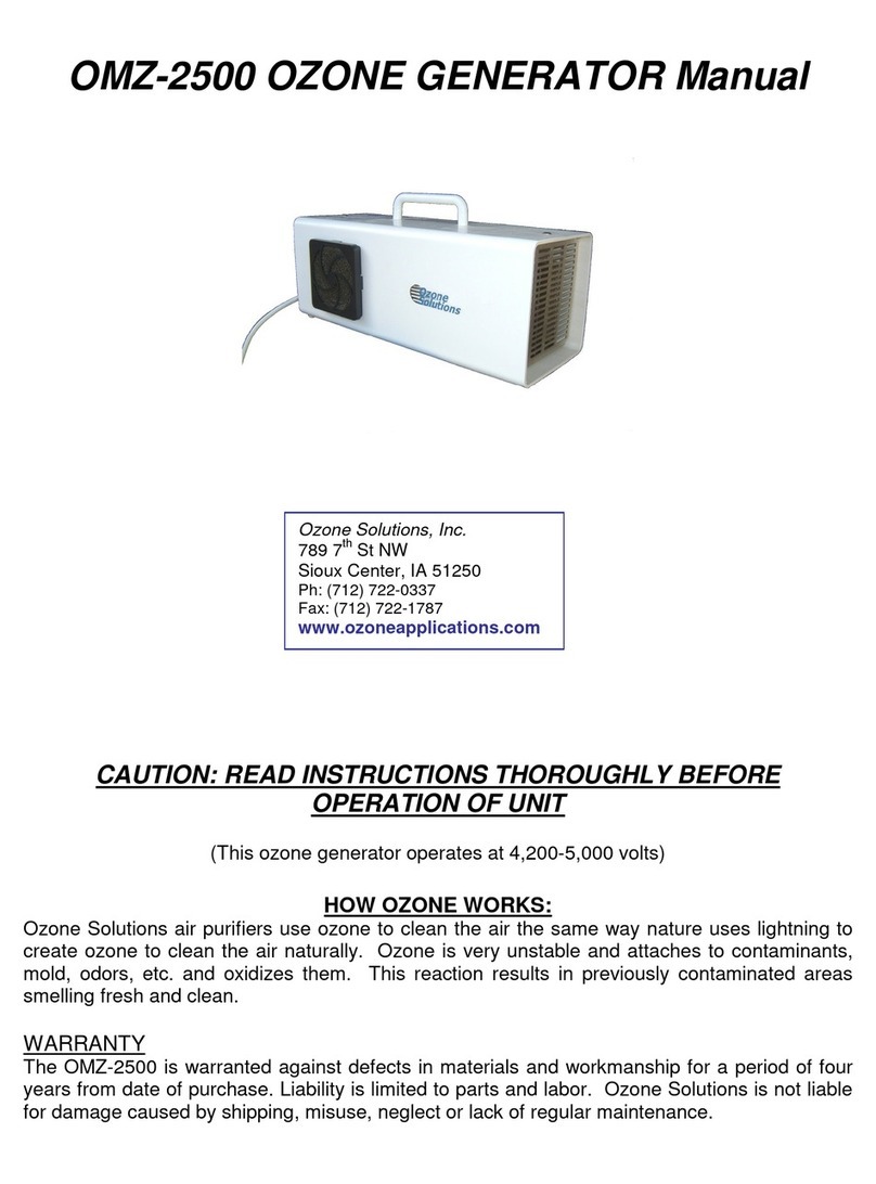 Ozone Solutions OMZ-2500 User manual