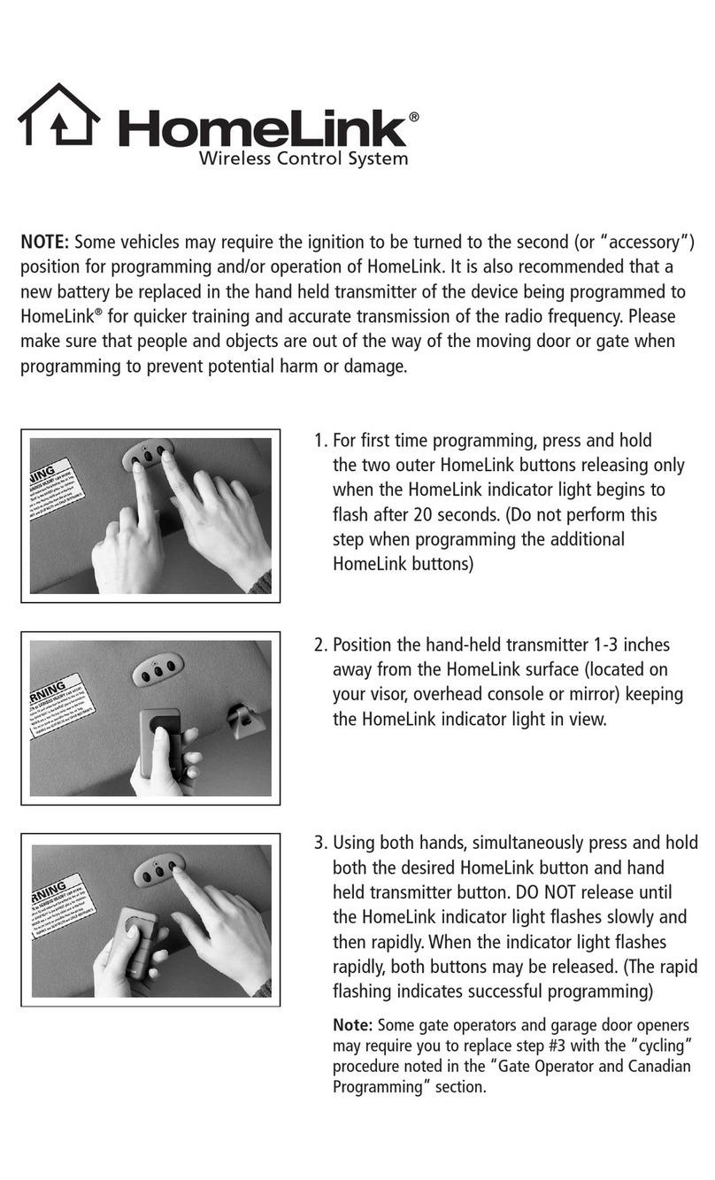 HomeLink CB2 series User manual