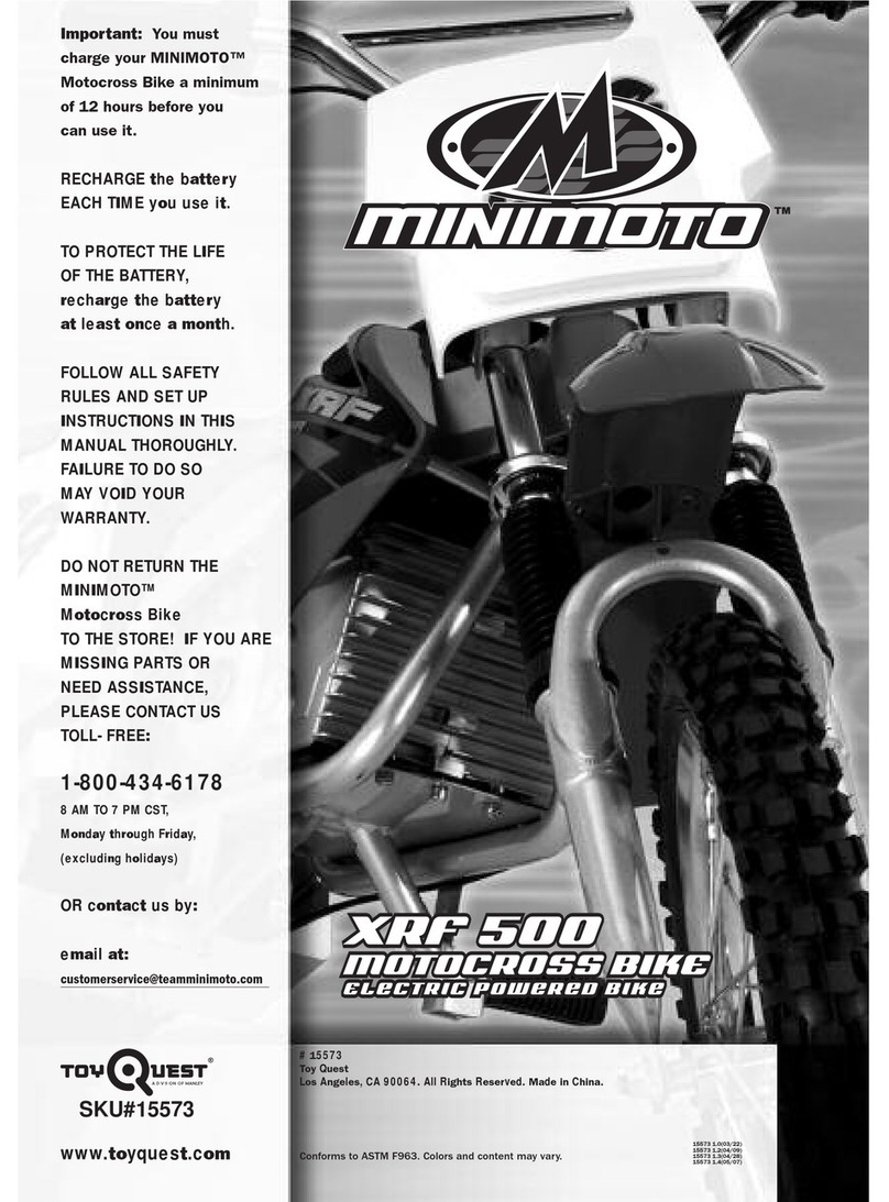 MINIMOTO XRF 500 instruction manual
