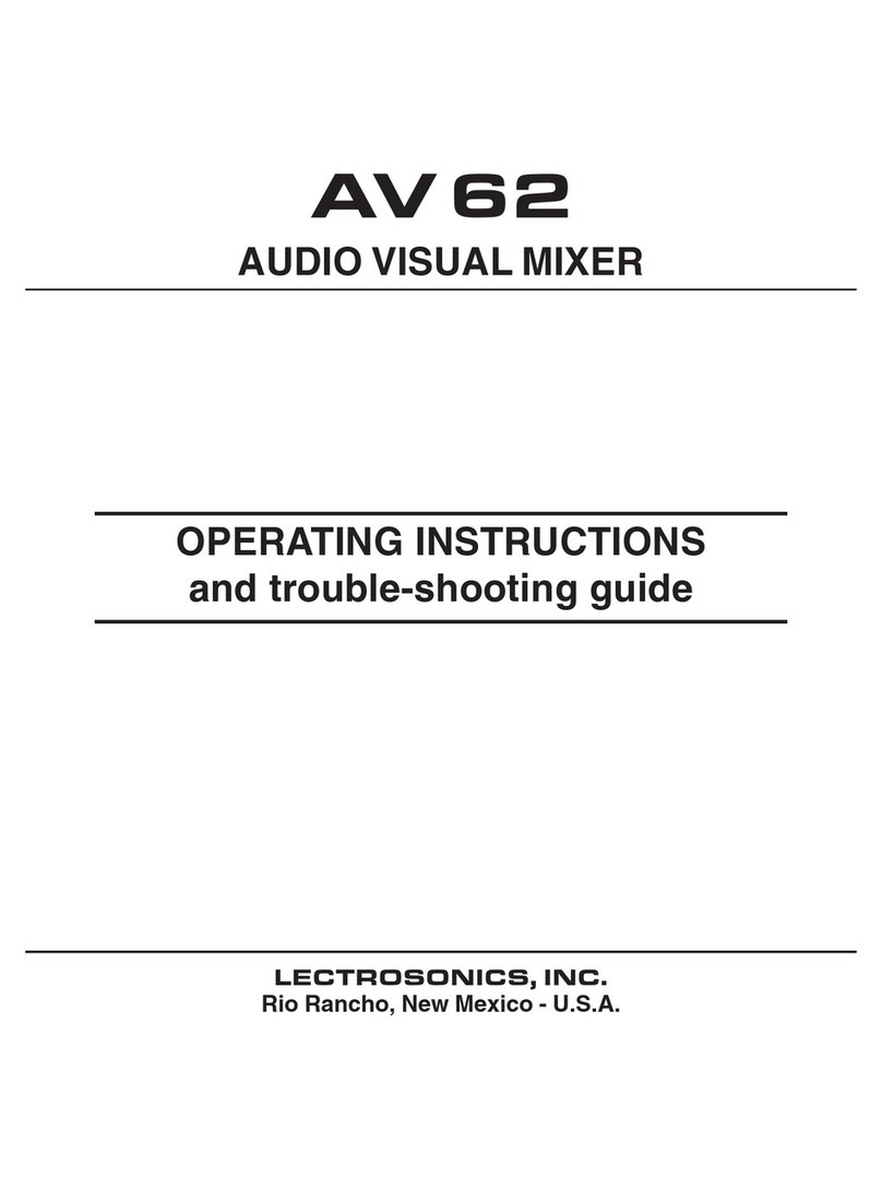 Lectrosonics AV 62 User manual