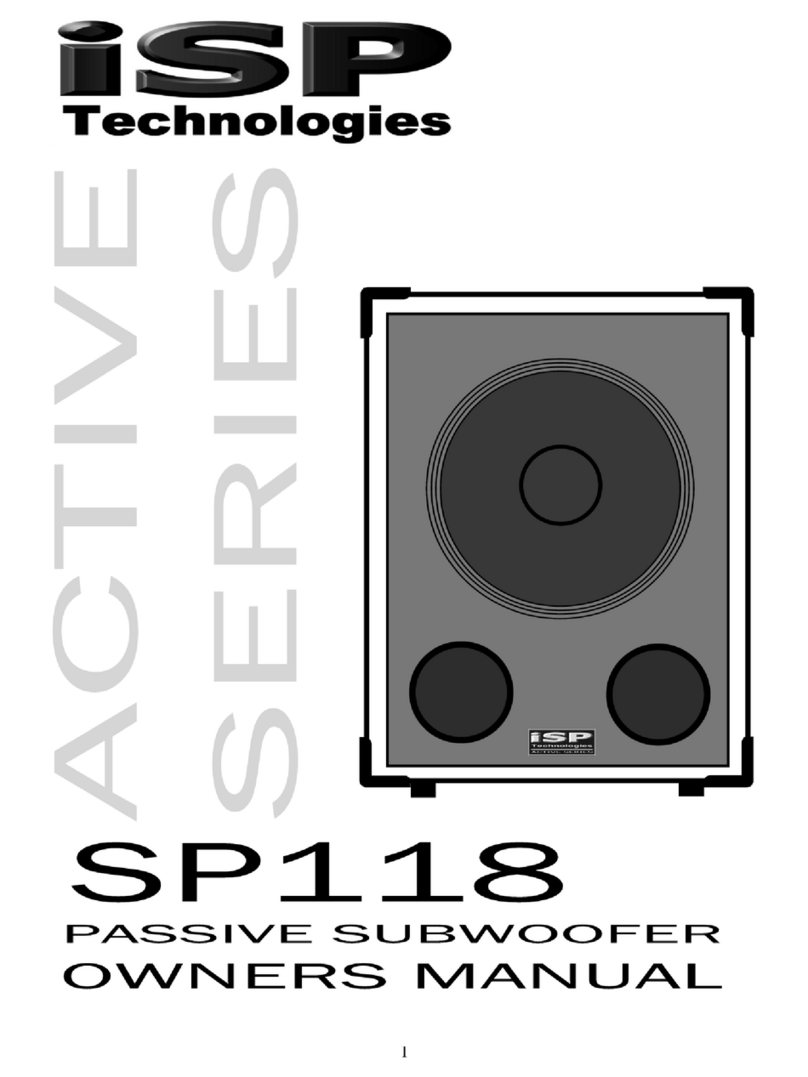 iSP SP118 owner's manual