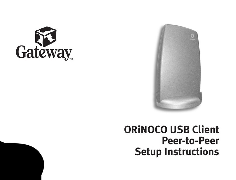 Gateway Orinoco Peer-to-peer Setup instructions