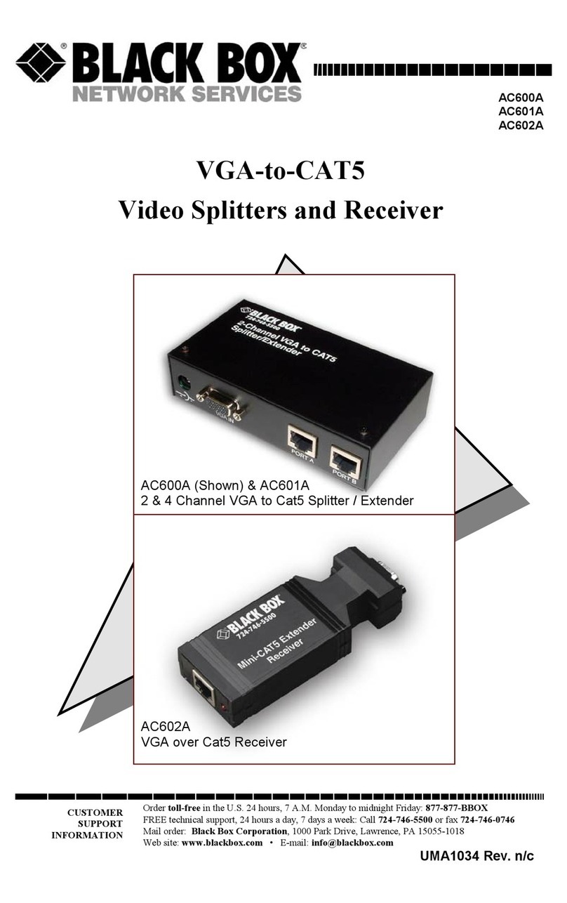 Black Box AC600A User manual Black Box AC600A User manual