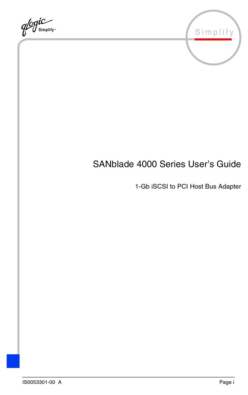 Glogic Simplify SANblade 4000 Series user guide Glogic Simplify SANblade 4000 Series user guide