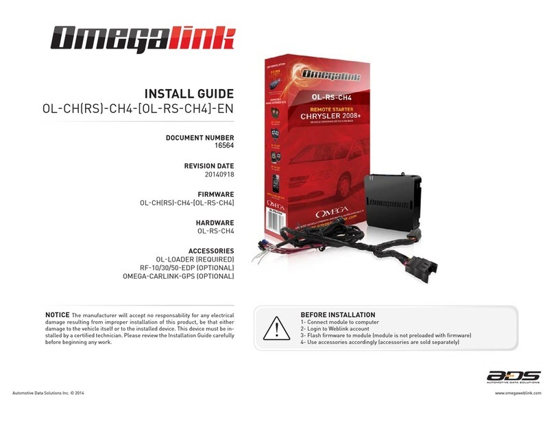 Omegalink OL-CH(RS)-CH4-[OL-RS-CH4]-EN User manual